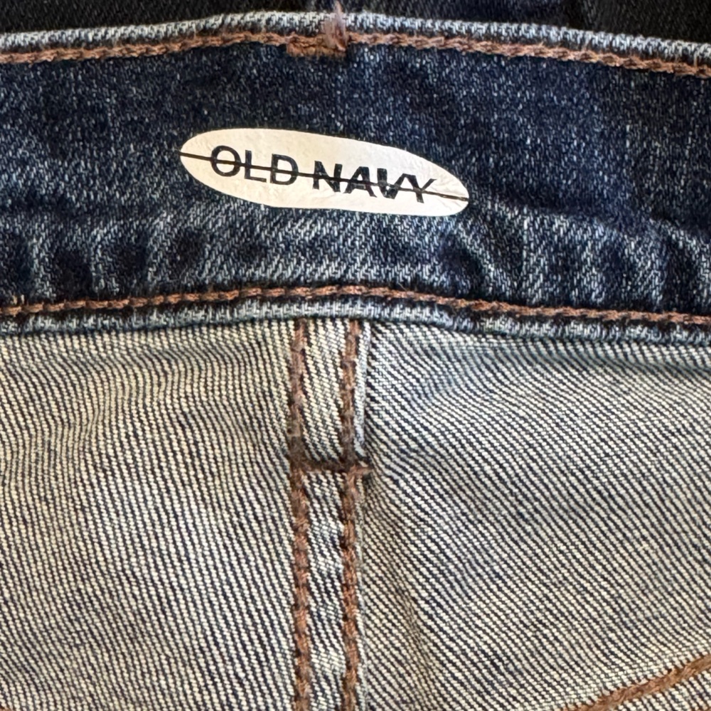 Old Navy Dark Blue Straight Leg Women's Jeans NWOT Sz 14 - Picture 3 of 6
